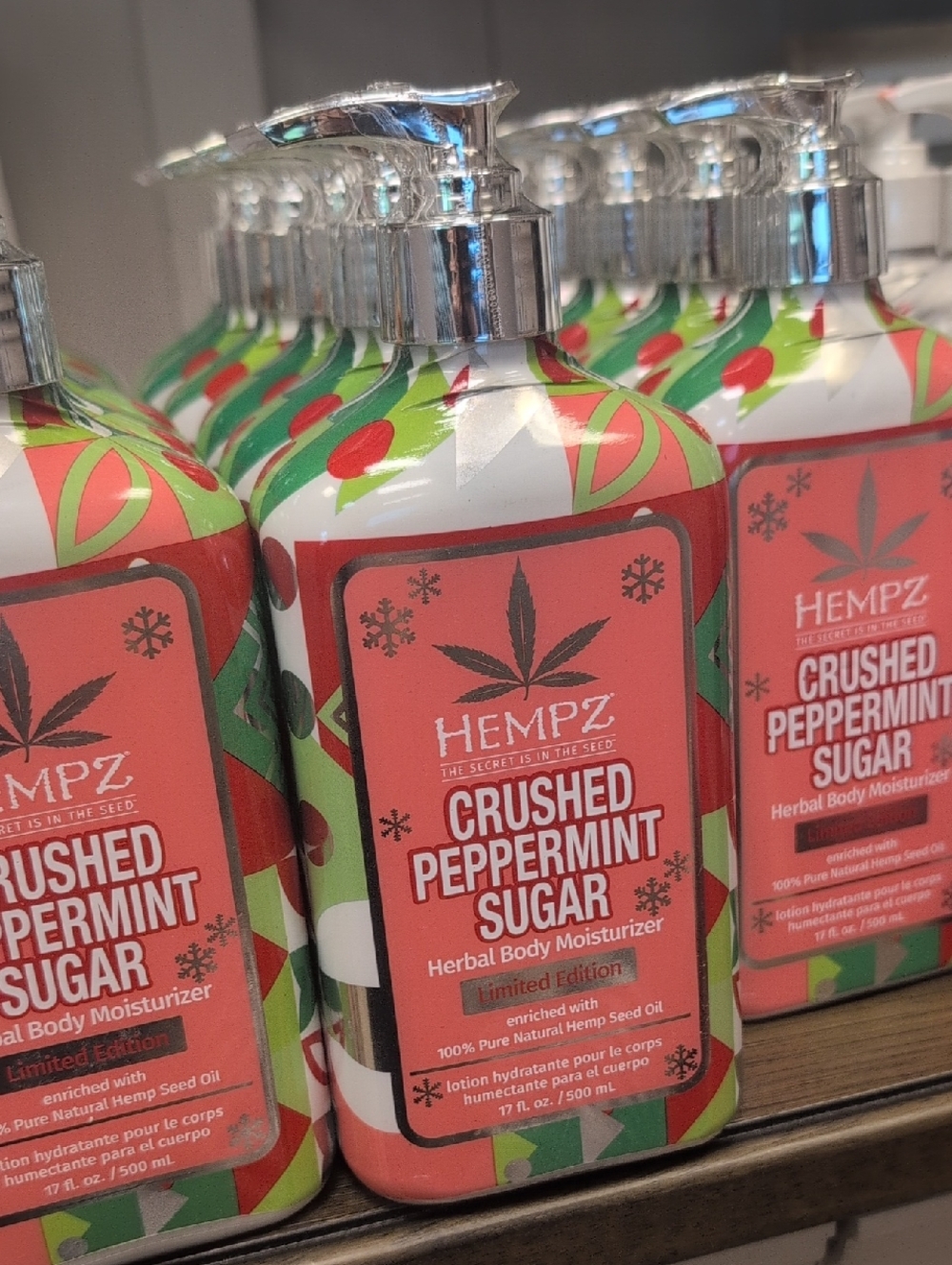 π¬Crushed Peppermint Sugar Herbal Body Moisturizer 17floz - Picture 2 of 3